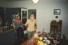Ma blowing out the candles at Vicki's
