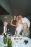 One aunty and one uncle crowd the bride 